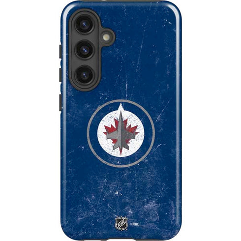 NHL Winnipeg Jets Distressed Logo Galaxy S24 Plus Impact Case