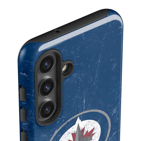 NHL Winnipeg Jets Distressed Logo Galaxy S24 Plus Impact Case