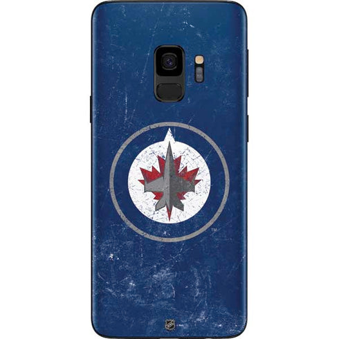 NHL Winnipeg Jets Distressed Logo Galaxy S9 Skin