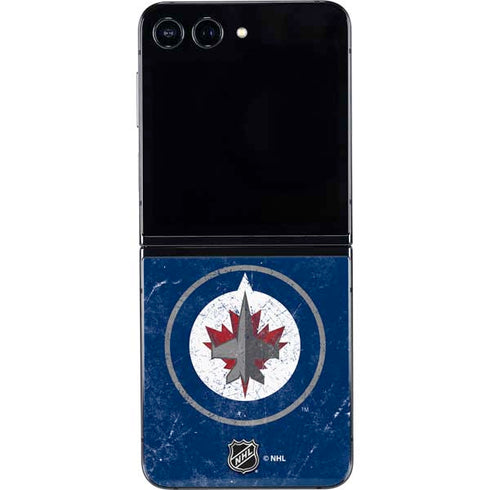 NHL Winnipeg Jets Distressed Logo Galaxy Z Flip5 5G Skin