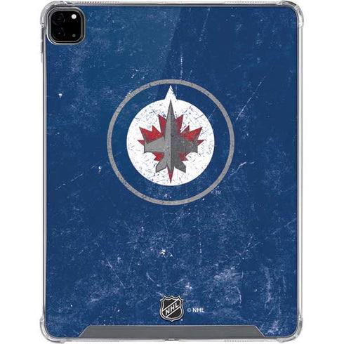 NHL Winnipeg Jets Distressed Logo iPad Pro 12.9in (2020) Clear Case