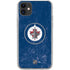NHL Winnipeg Jets Distressed Logo iPhone 11 Clear Case