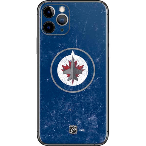 NHL Winnipeg Jets Distressed Logo iPhone 11 Pro Skin