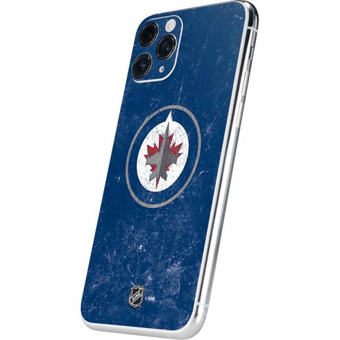 NHL Winnipeg Jets Distressed Logo iPhone 11 Pro Skin