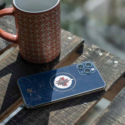 NHL Winnipeg Jets Distressed Logo iPhone 11 Pro Skin