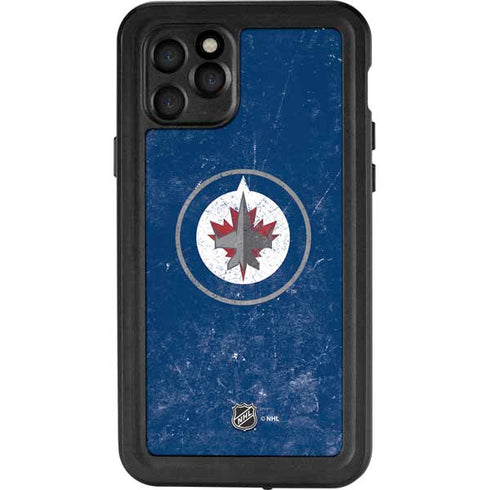 NHL Winnipeg Jets Distressed Logo iPhone 11 Pro Waterproof Case