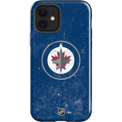 NHL Winnipeg Jets Distressed Logo iPhone 12 Impact Case