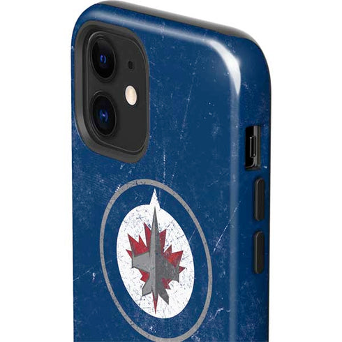 NHL Winnipeg Jets Distressed Logo iPhone 12 Impact Case