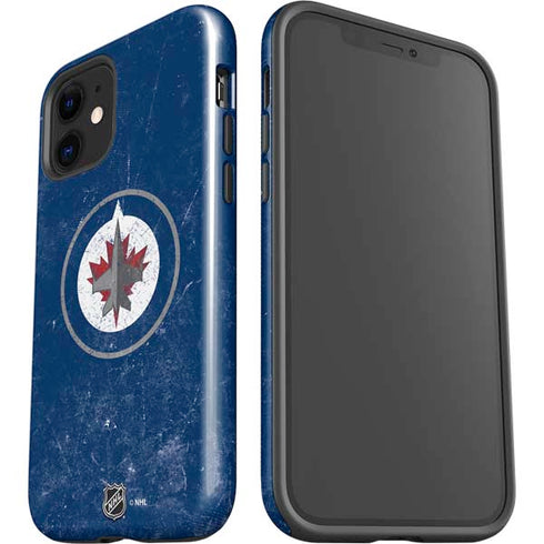 NHL Winnipeg Jets Distressed Logo iPhone 12 Impact Case