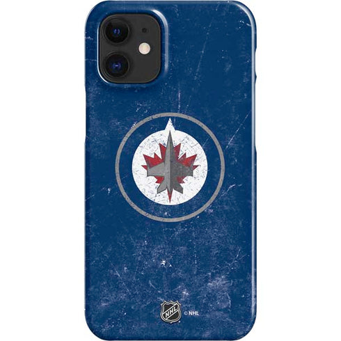 NHL Winnipeg Jets Distressed Logo iPhone 12 Mini Lite Case
