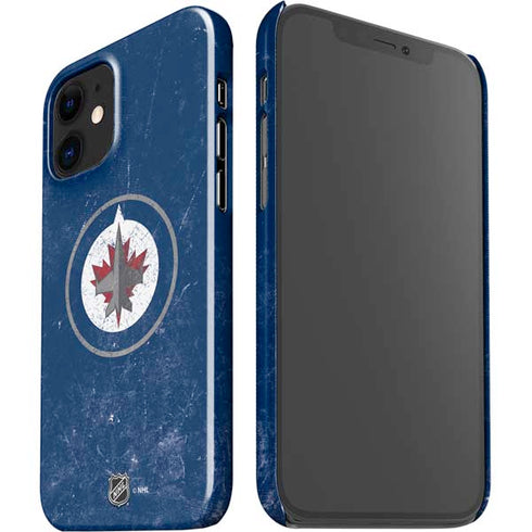 NHL Winnipeg Jets Distressed Logo iPhone 12 Mini Lite Case