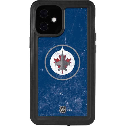 NHL Winnipeg Jets Distressed Logo iPhone 12 Mini Waterproof Case