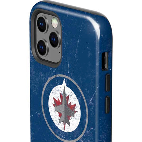 NHL Winnipeg Jets Distressed Logo iPhone 12 Pro Impact Case