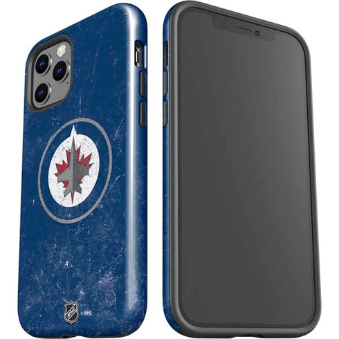 NHL Winnipeg Jets Distressed Logo iPhone 12 Pro Impact Case