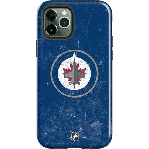 NHL Winnipeg Jets Distressed Logo iPhone 12 Pro Max Impact Case