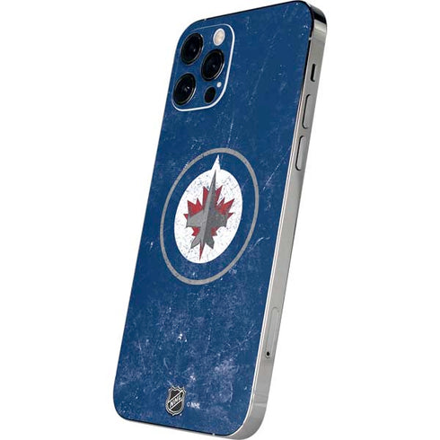 NHL Winnipeg Jets Distressed Logo iPhone 12 Pro Skin