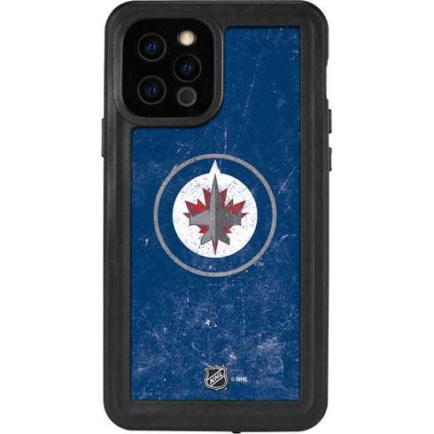 NHL Winnipeg Jets Distressed Logo iPhone 12 Pro Waterproof Case