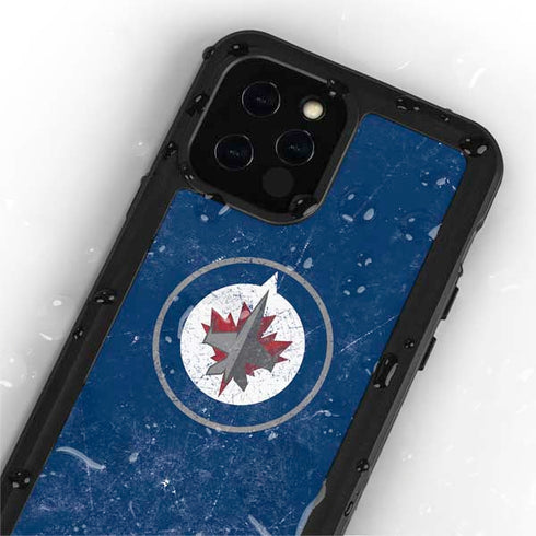 NHL Winnipeg Jets Distressed Logo iPhone 12 Pro Waterproof Case