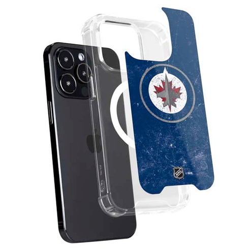 NHL Winnipeg Jets Distressed Logo iPhone 13 Pro Max MagSafe Case
