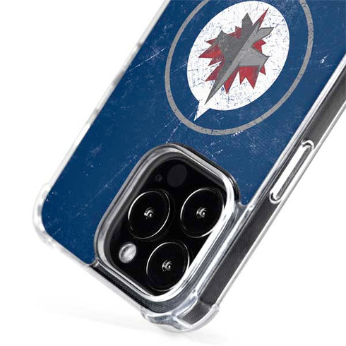 NHL Winnipeg Jets Distressed Logo iPhone 15 Pro MagSafe Case