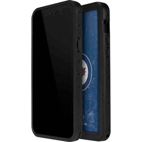 NHL Winnipeg Jets Distressed Logo iPhone 14 Pro Max Waterproof Case