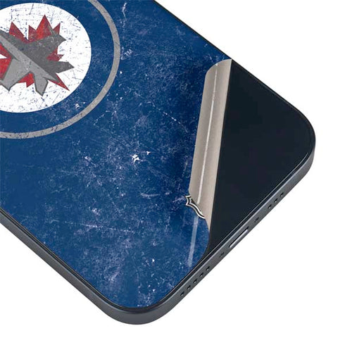NHL Winnipeg Jets Distressed Logo iPhone 14 Skin