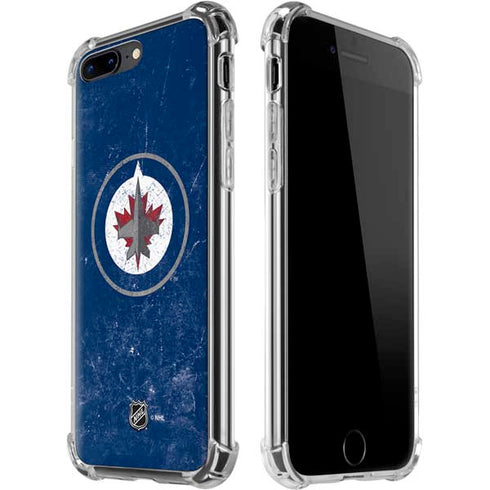 NHL Winnipeg Jets Distressed Logo iPhone 7/8 Plus Clear Case