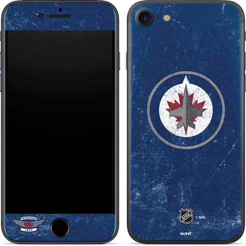 NHL Winnipeg Jets Distressed Logo iPhone SE (2nd & 3rd Gen) Skin