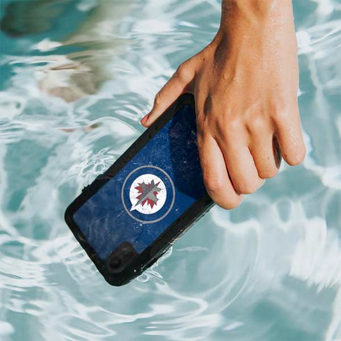 NHL Winnipeg Jets Distressed Logo iPhone XR Waterproof Case