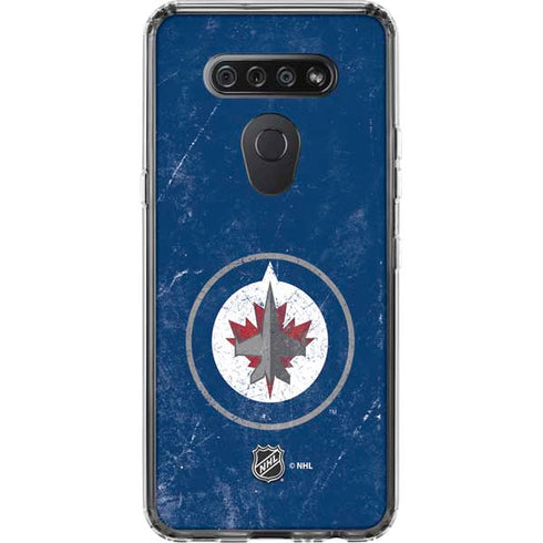 NHL Winnipeg Jets Distressed Logo LG K51/Q51 Clear Case