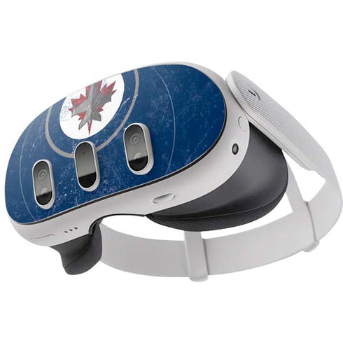 NHL Winnipeg Jets Distressed Logo Meta Quest 3 Skin