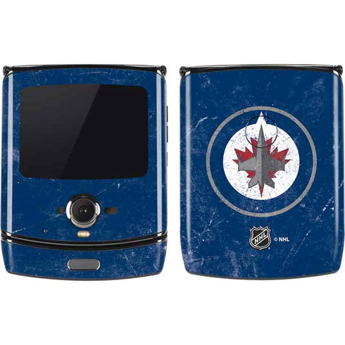 NHL Winnipeg Jets Distressed Logo Motorola RAZR Skin