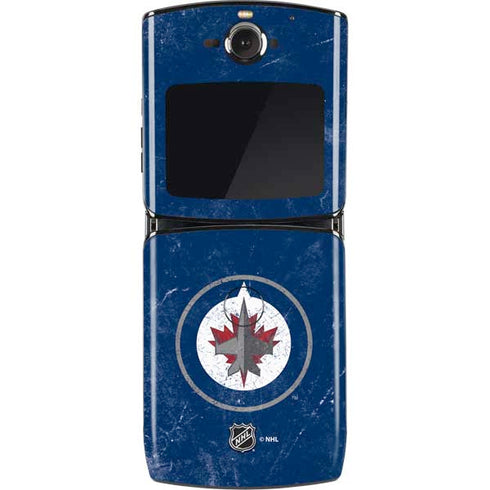NHL Winnipeg Jets Distressed Logo Motorola RAZR Skin