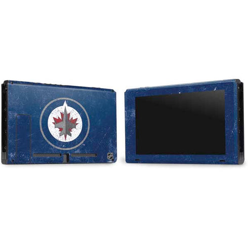 NHL Winnipeg Jets Distressed Logo Nintendo Switch Bundle Skin