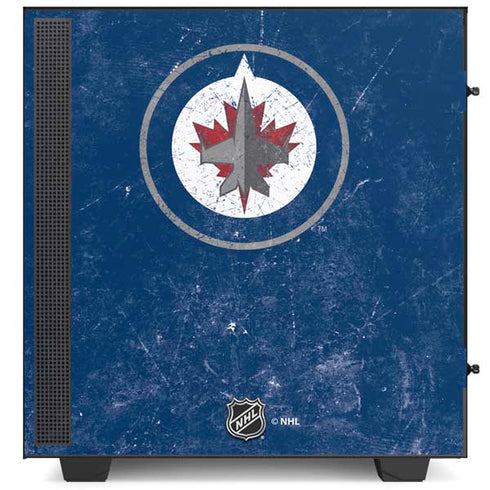 NHL Winnipeg Jets Distressed Logo NZXT H510 Compact ATX Mid-Tower Case Skin