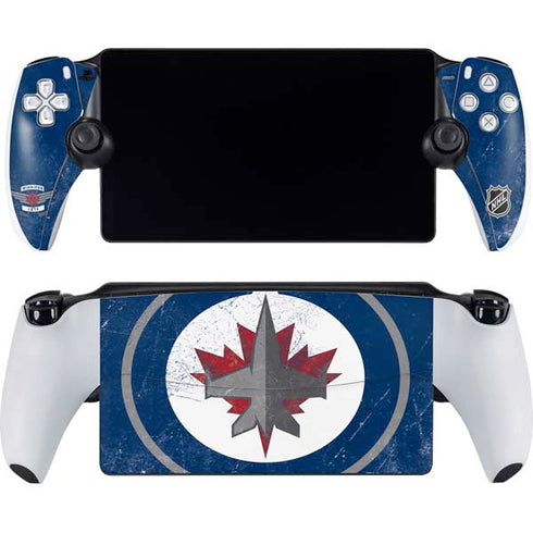 NHL Winnipeg Jets Distressed Logo PlayStation Portal Remote Player Skin