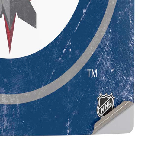 NHL Winnipeg Jets Distressed Logo PS5 Console Skin