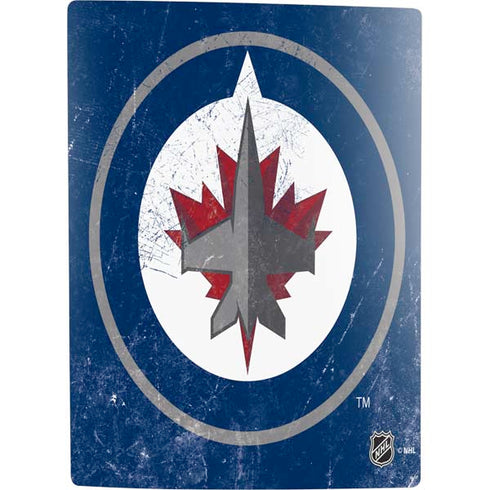 NHL Winnipeg Jets Distressed Logo PS5 Digital Edition Bundle Skin