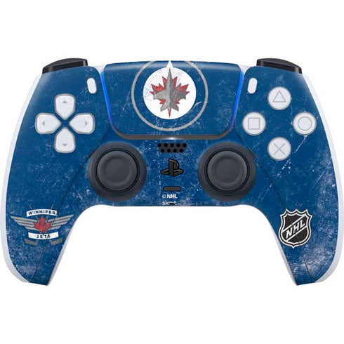 NHL Winnipeg Jets Distressed Logo PS5 Controller Skin
