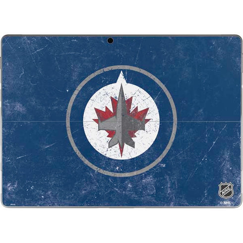 NHL Winnipeg Jets Distressed Logo Surface Pro 9 Skin
