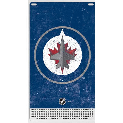 NHL Winnipeg Jets Distressed Logo Xbox Series S Console Skin