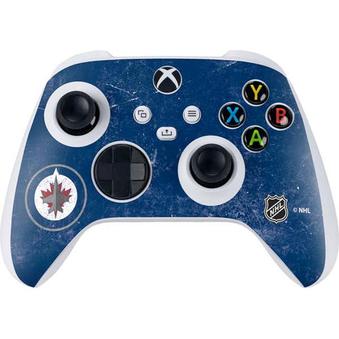 NHL Winnipeg Jets Distressed Logo Xbox Series S Controller Skin