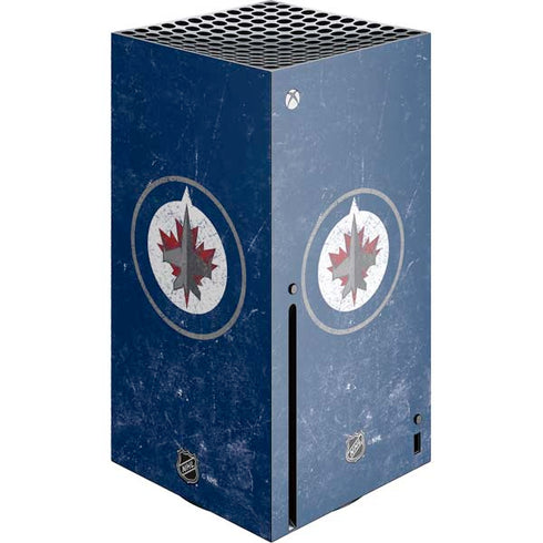 NHL Winnipeg Jets Distressed Logo Xbox Series X Console Skin
