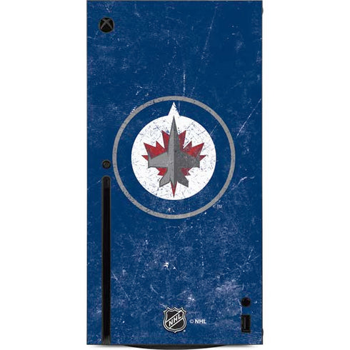 NHL Winnipeg Jets Distressed Logo Xbox Series X Console Skin