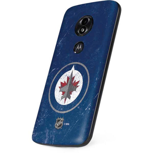 NHL Winnipeg Jets Distressed Logo Moto E5 Play Skin