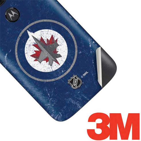 NHL Winnipeg Jets Distressed Logo Moto E5 Play Skin
