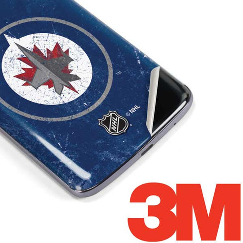 NHL Winnipeg Jets Distressed Logo Moto E5 Plus Skin