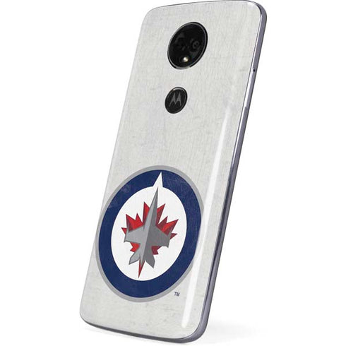 NHL Winnipeg Jets Distressed Moto E5 Plus Skin
