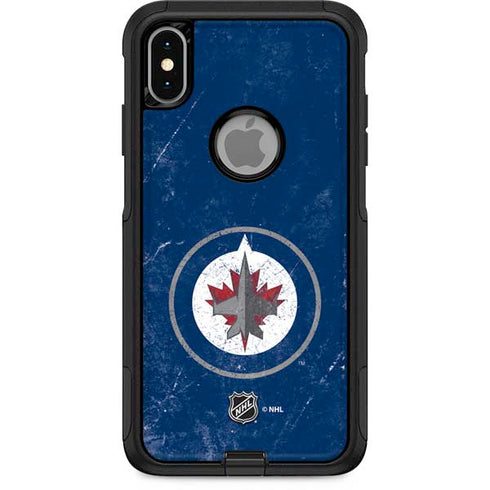 NHL Winnipeg Jets Distressed Logo Otterbox Commuter iPhone Skin