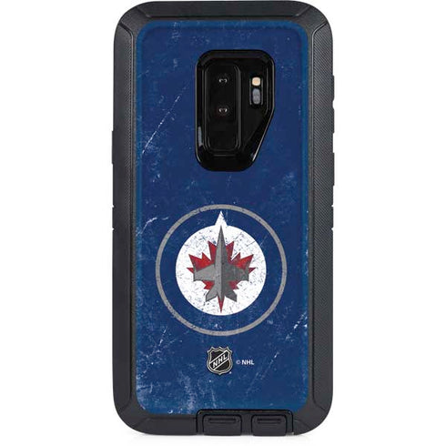 NHL Winnipeg Jets Distressed Logo Otterbox Defender Galaxy Skin
